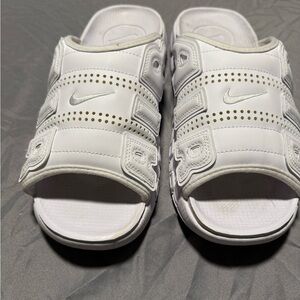 Nike White Slide Sandals